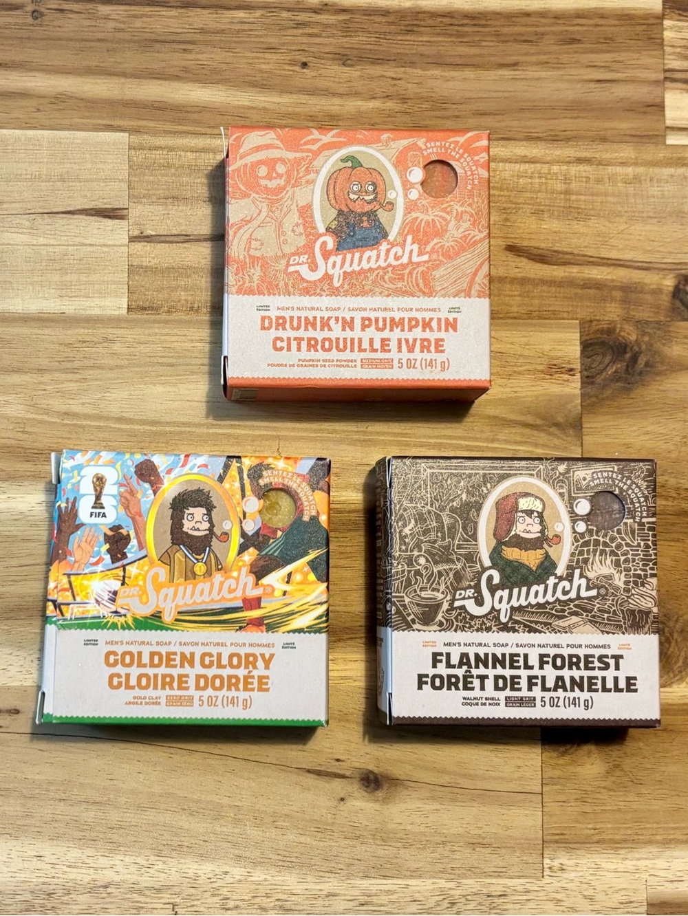 Dr. Squatch Limited Edition Soaps 3x